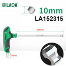 LAOA T-shaped hexagon Screwdriver S2 Hex Screwdrivers set 2.5/3/4/5/6/8mm 58HRC Socket Screw Wrench Flat Ball Head Spanner