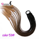 Synthetic 24 inch Ponytail Hairpiece With Rubber Band Hair Ring Chignon Crochet Braid Hair Ponytail Hair Extension Pink,Rainbow