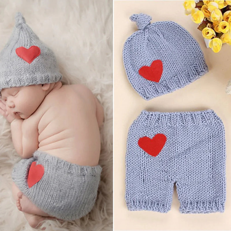 Newborn Photography Props Crothet Baby Clothes Boy Clothing Boys Accessories Infant Girl Costume Crocheted Handmade Outfit