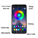 LED Car Interior Foot Light RGB Backlight With USB Wireless Remote APP Music Control Multiple Modes Decorative Atmosphere Lamp