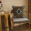 DUNXDECO Cushion Cover Decorative Pillow Case European Luxury Art Gold Yellow Bee Print Velvet Soft Coussin Sofa Chair Cushion