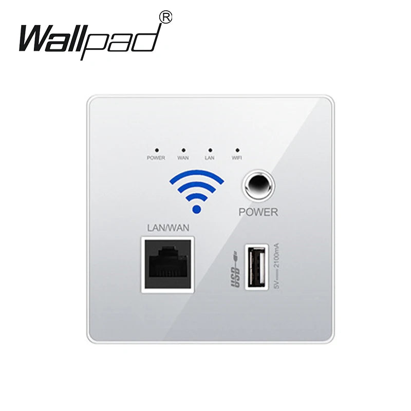 2023 New White USB Socket Wireless WIFI USB Charging Socket,Wall Embedded Wireless AP Router in the Socket 3G WiFi Repeater