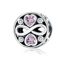 BAMOER Silver Charm Collection 925 Sterling Silver Dazzling CZ Beads fit Bracelets & Bangles Jewelry