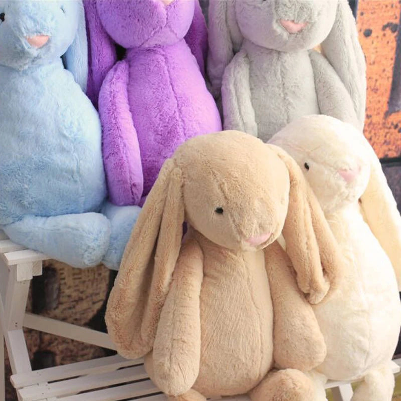 40cm Cute Cartoon Rabbit Plushie Toys Peluches Kawaii Fluffly Rabbit Stuffed Animal Dolls Toy For Girls Birthday Christmas Gifts