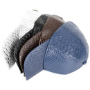 Men Women Novel Crocodile Pattern PU Leather Punk SunShade Baseball Cap Spring Sport Sunscreen Hip Hop Dance Adjustable Hat U13