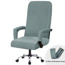 Elastischer Bürostuhlbezug Modern Schmutzabweisend Chefsessel Gaming-Stuhl Rotierender Sesselbezug Verdickte Armlehnenhusse