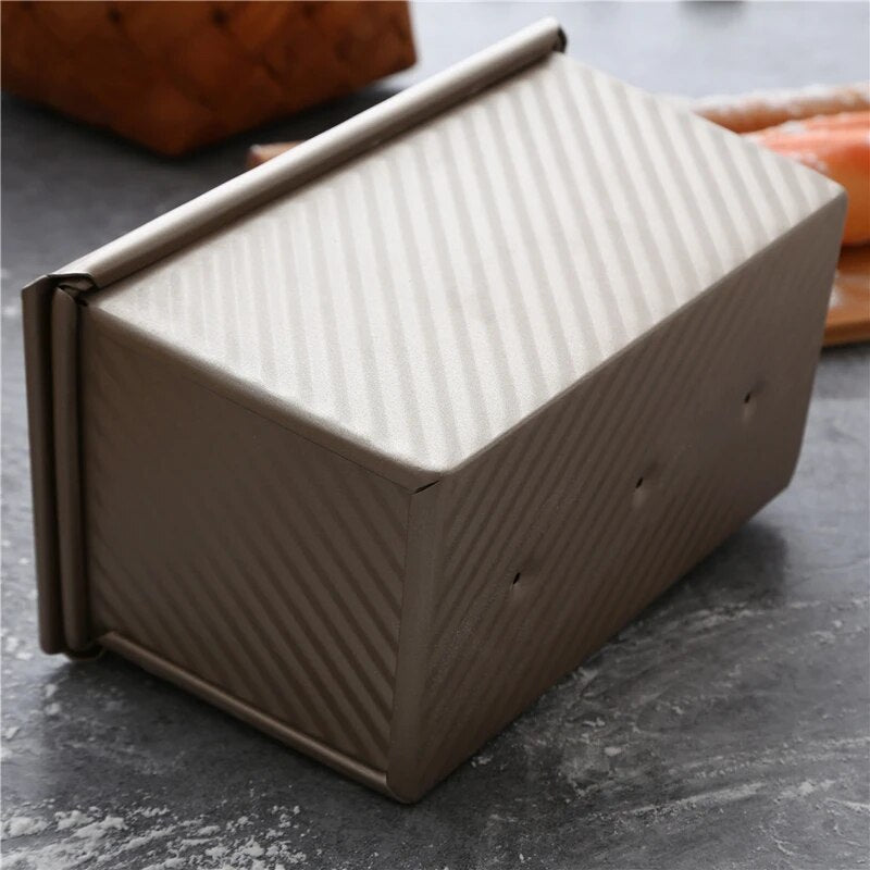 CHEFMADE 250g 300g 450g Toast Mold Toast Box Box with Lid Non-stick Pan Cake Toast Home Kitchen Accessories Baking Tools