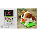 Cartoon Animals Tiger Elephant Cat Dog Panda Husky Poodle Giraffe Model Mini Micro Building Blocks Bricks Toys for children gift