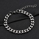Vnox Basic Cuban-Kettenarmbänder für Herren und Damen, klassisches Edelstahl-Gliederarmband 5/9 mm breit, lässiger Hipster-Schmuck