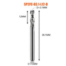 Compression milling cutter woodwork UP &amp; DOWN Cut Two Flutes Spiral Carbide Milling Tool CNC Router Wood End Mill Cutter Bits