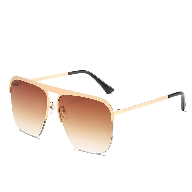 Luxury Women Square Sunglasses Oversized Original Brand Design Sun Glasses Female Men Fashion Travel Beach Shades Eyewear UV400
