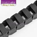 Startnow Bridge Drag Chain Plastic Cable Transmission Chains Towline With End Connectors For Laser Machine Parts Wire Carrier