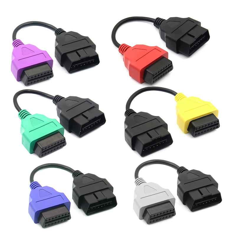 Professional For FiatECU Scan Adapter OBD OBD2 Connector Multi Scan ABS Airbag obd2 scanner Diagnostic cable for Fiat ECU Scan