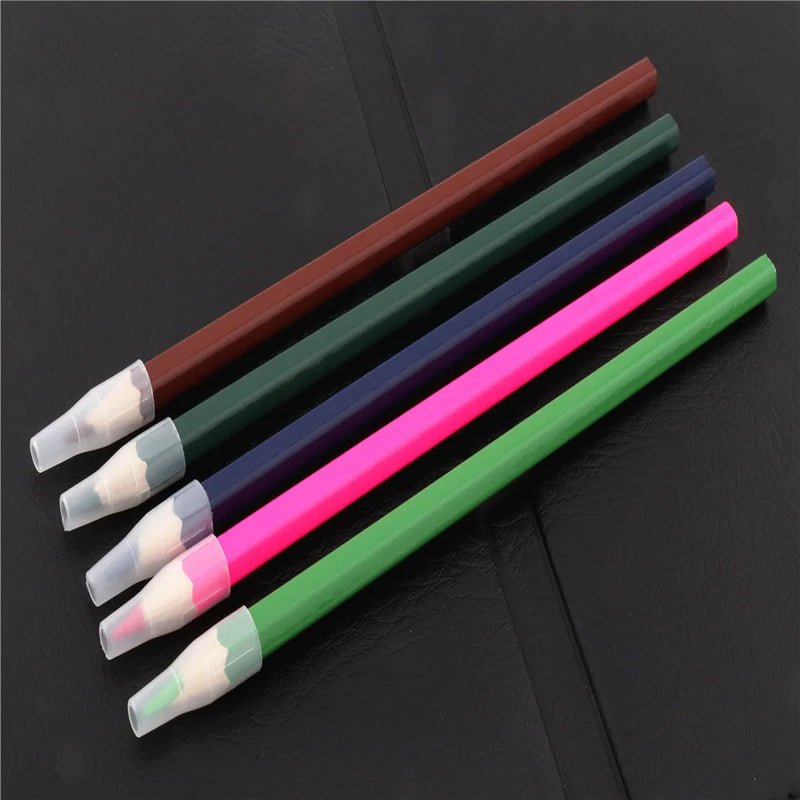 High quality 10pcs Transparent white Pencil Cap Pen Cover Student School Office Stationery Supplies