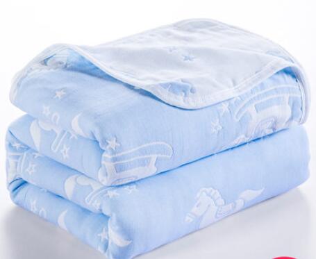 90*100cm Soft Breathable Cotton Baby Blanket for Newborn 6 Layers Muslin Gauze Growth Baby Quilt Newborn Baby Bath Swaddle Wrap