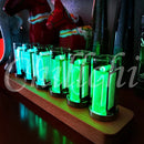 DESIGN RGB 2.0 solid wood pseudo glow tube clock LED digital gift decoration bigger than IN14 Glass clear tube