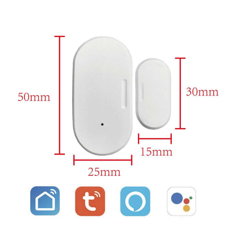 Tuya Zigbee Door And Window Magnetic Sensor Wireless Connection Smart Home Wireless Door Detectors Door Magnetic Automation