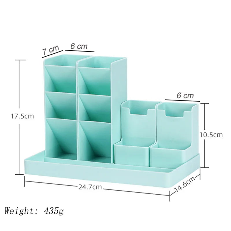 Large Capacity Cute Pen Holder Desk Accessories Pencil Storage Box Desktop Organizer Stand Case School Office Stationery