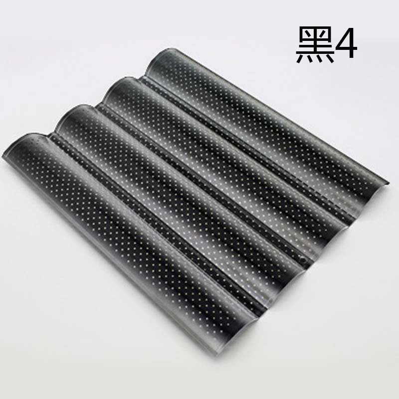 YOMDID French Bread Mold For Baking Bread Wave Baking Tray Practical Cake Pan Baguette Mold 2/3/4 Groove Waves Bread Baking Tool