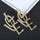1pair Fashion Bohemian Punk Earrings Jewelry big love letter shape  Earrings Best Gift for Women Girl E057