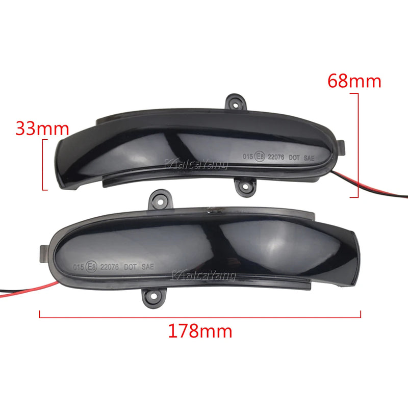 A2038201521 For Mercedes Benz C Class W203 S203 CL203 2PCS LED Dynamic Turn Signal Light Side Rearview Mirror Sequential Lamp