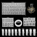 1 Set Mixed Style Silicone Epoxy Resin Casting Molds UV Tool Set For DIY Pendant Jewelry Making Finding Accessories Supplies