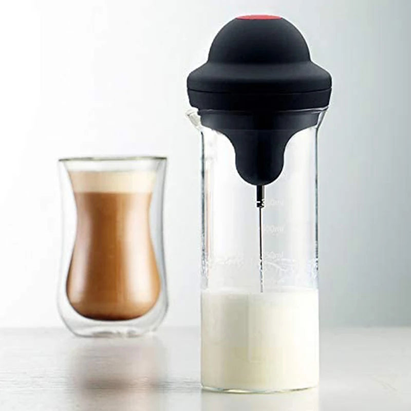 Portable Milk Frother Electric Foamer Coffee Foam Maker Milk Shake Mixer Battery Milk Frother With Jug Cup Kitchen Tool