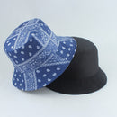 2022 New Fashion Vintage Print Bucket Hats Reversible Bob Chapeau Femme Hip hop Caps Gorro Men Fisherman Hat