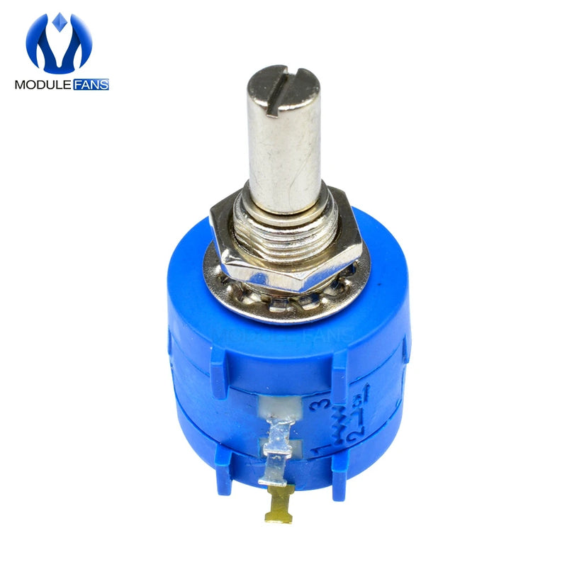 3590S-2-103L 3590S 500R 1K 2K 5K 10K 20K 50K 100K Ohm Precision Multiturn Potentiometer 10-Turns Rotary Adjustable Resistor