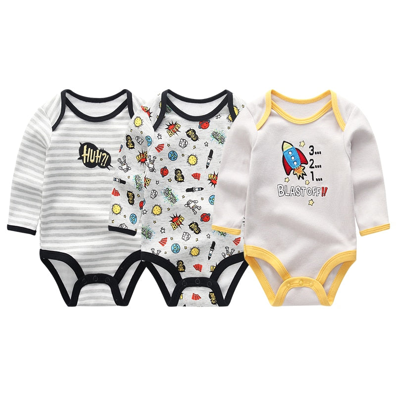 Autumn Warm New Baby Boys Bodysuit Long Sleeve Cotton Baby Boy Girl Clothes Newborn body bebe infantil Kids Clothing ropa de