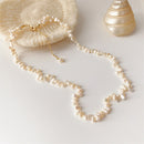 Natural Freshwater Pearl Necklace, Bracelet Fashion Sweet Retro Necklace Chain Of Clavicle Women Jewelry Gift Accessories