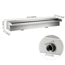 The Cascade Architect | Stainless Steel Waterfall Pool Fountain with Variable Heights