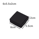 24Pcs Black Cardboard Packaging Boxes  Jewelry  Boxes Multiple Sizes Aircraft Gift Box Black Handmade Soap Packaging Boxes