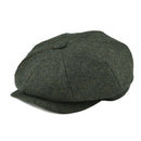 BOTVELA Wool Tweed Newsboy Cap Herringbone Men Women British Gatsby Retro Hat Driver Flat Cap for Male Vintage Herringbone Beret