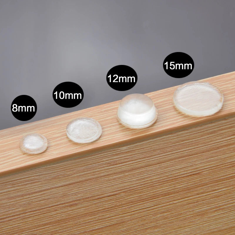 Self Adhesive Door Stopper Rubber Damper Buffer Cabinet Bumpers Silicone Furniture Pads Cushion Protective Pads Clear Door Stops