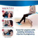 1pc Blue Sock Slider Aid Easy on off Sock Helper Kit Shoe Horn Pain Free No Bending Shoe Horn for Pregnancy Dressing Aids Tools