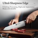 XINZUO 8" Chef Knife DIN 1.4116 Stainless Steel Germany Kitchen Knives Cutting Peeler Vegetable Knife  Ebony Handle Gift Case