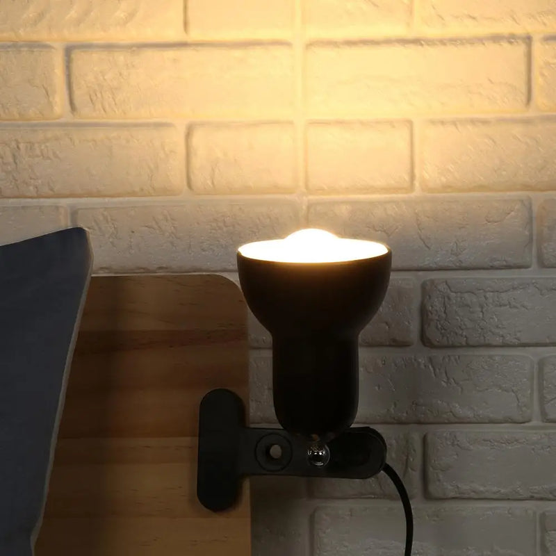 360 Degrees Rotating Clip Light Base Turtle Reptile Basking Clamp Lamp Holder With On Off Switch Bedside Light Base