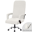 Elastischer Bürostuhlbezug Modern Schmutzabweisend Chefsessel Gaming-Stuhl Rotierender Sesselbezug Verdickte Armlehnenhusse
