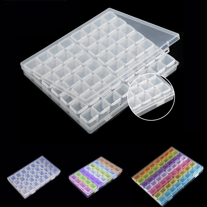 HUACAN 5D Diamond Embroidery Box Accessories 56 Grids Home Storage DIY Diamond Painting Tool New Arrival