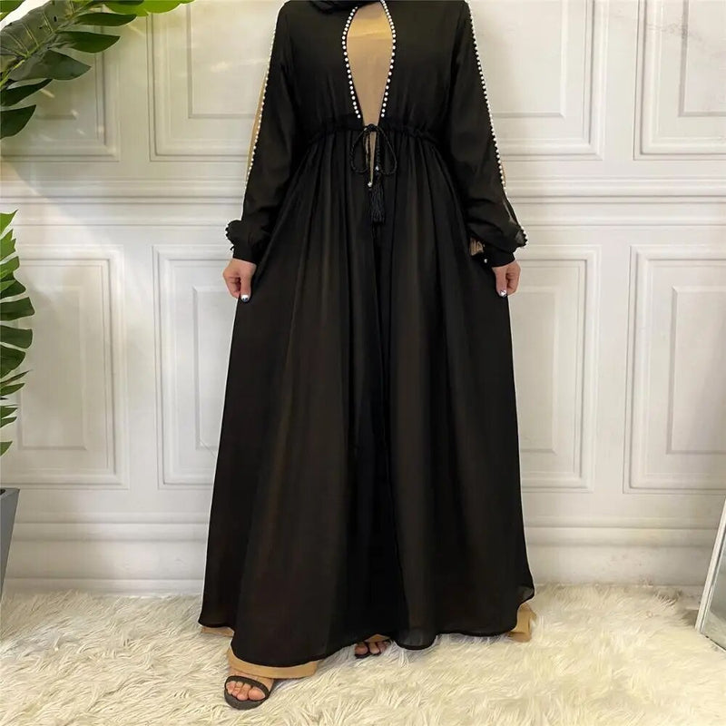 Latest High Quality Dress For Muslim Women Robe Femme Hiver 2021 Elegant Fashion Beautiful Muslim Dress Women Musulman Ensembles