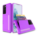 Candy Color Card Slots Cover Business Case For Samsung Galaxy S21 Ultra S20 FE Note 20 S10 Plus 5G Cover For S21+ Note 10 plus