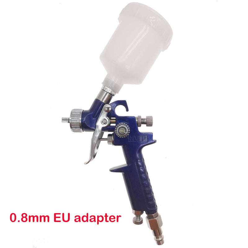 WENXING 0.8mm/1.0mm Nozzle H-2000 Professional HVLP Mini Paint Spray Gun Airbrush For Painting Car Aerograph Pneumatic Gun