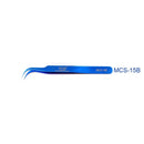 VETUS Professional Makeup Eyelash Tweezers For Volume Eyelash Extension Blue Eyebrow Tweezers Excellent Closure Beauty Tool