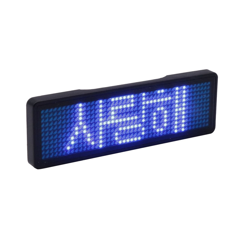 2022 fully new bluetooth LED name badge support multi-language multi-program small LED display HD text digits pattern display