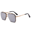 2021 Fashion Cool Men Driving Glasses Goggle Summer Style Gradient Brown Sunglasses Vintage Pilot Sun Glasses Punk Oculos De Sol