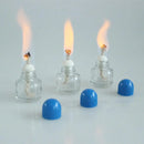 6,5cm*4,3cm 25ml Glas Spirituslampe Glas Chemie Labor Heizgeräte Lehrmittel