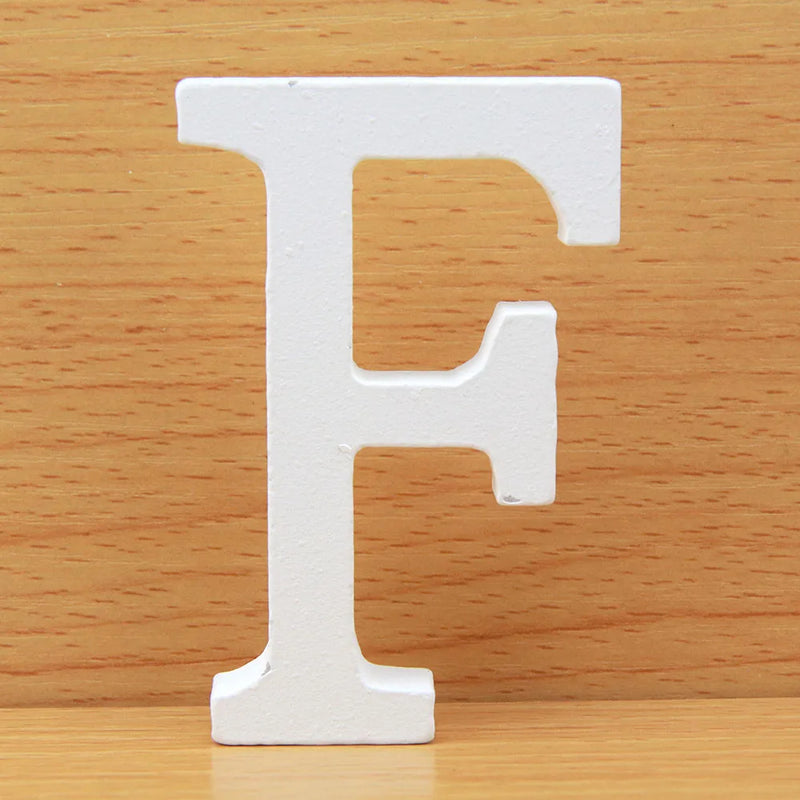 8 CM Letras Decorativas Grandes White Wooden Letters Home Decor Wedding Decoration DIY Personalised Name Design Free Standing