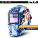 DEKO Welding Helmet Solar Powered Auto-Darkening Hood with Adjustable Shade Range 4/9-13 for MIG MMA Arc Welder Mask New Design