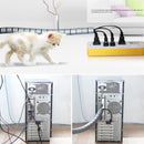5 Meters 16FT Cable Management Protector Wire Wrap Cord Tidy Organizer Tube Hider Flexible Expandable Home Office Wire Concealer
